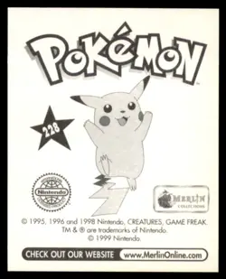 1999 Pokemon Merlin Stickers Kabutops U.K. #228 Vintage - Image 2