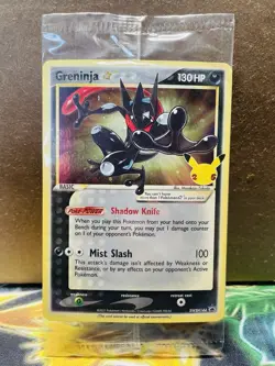 SEALED Pokemon Greninja Gold Star SWSH144 Celebrations ETB Black Star Promo - Image 1