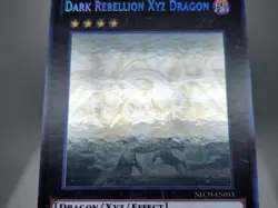 YuGiOh Dark Rebellion XYZ Dragon NECH-EN053 1st Edition Ghost Rare NM - Image 2