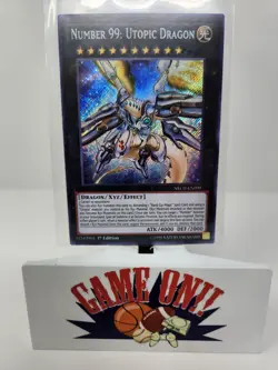 YuGiOh Number 99: Utopic Dragon NECH-EN099 1st Edition Secret Rare NM - Image 1