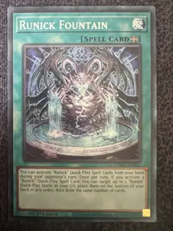 Yugioh Runick Fountain TAMA-EN027 Collector's Rare 1st Edition NM - Image 1