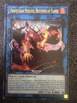 Yugioh Promethean Princess, Bestower of Flames PHNI-EN052 Ultra Rare 1st Ed NM - Image 1