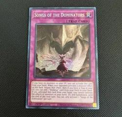 Songs Of The Dominators ALIN-EN078 Near Mint Secret Rare Yugioh Single !!! - Image 1