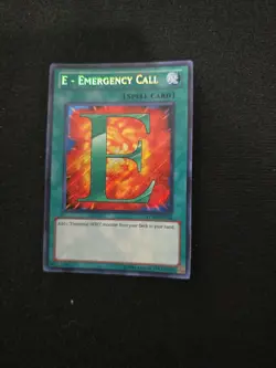Yugioh E-Emergency Call RYMP-EN024 Unlimited Secret Rare Holo - NM - Image 1