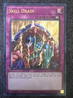Yugioh Skill Drain HAC1-EN028 Ultra Rare 1st Edition NM - Image 1