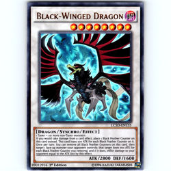 Yugioh Black-Winged Dragon LC5D-EN135 1st Edition Ultra Rare Holo - NM 💎 - Image 1