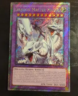 Dragon Master Magia RA04-EN055 Platinum Secret Rare Near Mint Yugioh Single !!! - Image 1