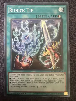 Yugioh Runick Tip TAMA-EN029 Collector's Rare 1st Edition NM - Image 1