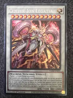 Yugioh Centur-Ion Legatia VASM-EN019 Collector's Rare 1st Edition NM - Image 1