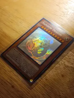 Yugioh Rainbow Dragon TAEV-EN006 1st Edition Ghost Rare MP/HP Holo See Pictures - Image 3