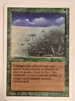 Lifelace - Revised Core Set - Magic the Gathering MTG Nice! - Image 1