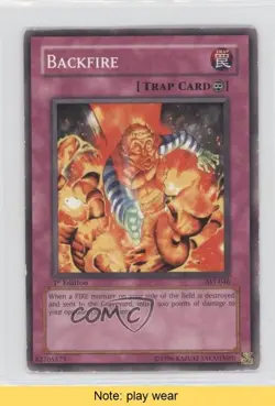 Backfire 1st Ed. YuGiOh Ancient Sanctuary #AST-046 2004 READ 3y7 - Image 1