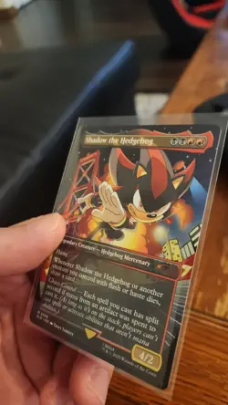 IN HAND - Shadow the Hedgehog ✨NON-FOIL✨ Secret Lair x Sonic - NM Magic MTG - Image 1