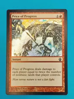 MTG TCG Magic the Gathering Price of Progress Fire & Lightning FOIL RARE NM - Image 1