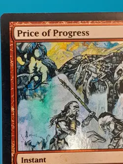 MTG TCG Magic the Gathering Price of Progress Fire & Lightning FOIL RARE NM - Image 4