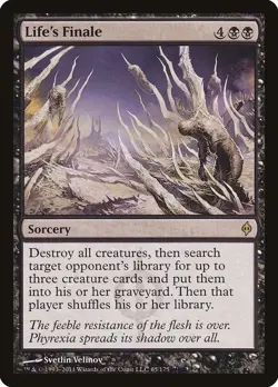 Life's Finale SP New Phyrexia MTG Magic the Gathering Black English Card - Image 1