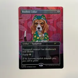 MTG Basilisk Collar (1925) *Rainbow Foil* Secret Lair: Dogs & Cats MT/NM Cmb Shp - Image 1