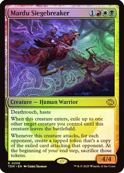 MTG FOIL Mardu Siegebreaker - Tarkir: Dragonstorm #206 - Image 1