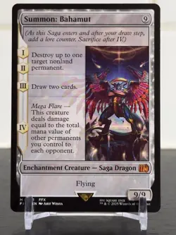 Summon: Bahamut / Regular / FIN 0001 / Mythic / Enchantment Creature Saga - Image 2