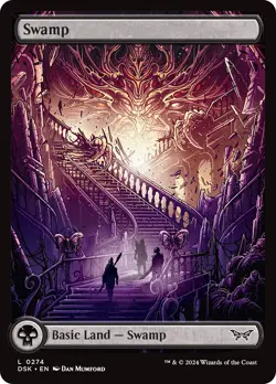 MTG Swamp 274 Full Art - Duskmourn: House of Horror #274 - Image 1