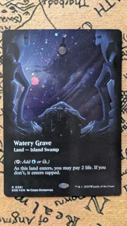 Watery Grave GALAXY FOIL Borderless 381 Edge of Eternities EOS MTG Unplayed Mint - Image 1