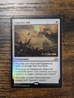 Sigarda's Aid Prerelease foil Lightly Played - Image 1