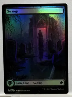 Near Mint x 1 Swamp (0286) - Foil Foundations Variants - Image 1