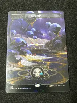 MTG Swamp (488) (Borderless) (Galaxy Foil) UNF Land Foil #488 - Image 1