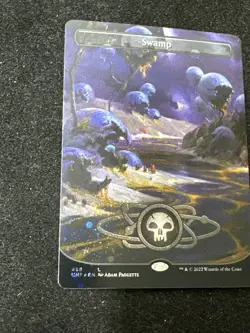 MTG Swamp (488) (Borderless) (Galaxy Foil) UNF Land Foil #488 - Image 2