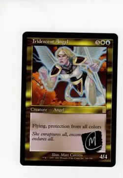Iridescent Angel Odyssey LP signed by Matt Cavortta MTG Magic the Gathering - Image 1