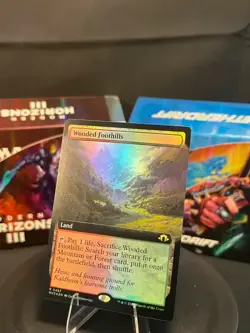 Wooded Foothills (Extended Art) (Foil) 0467 English NM Pack Fresh - Image 1