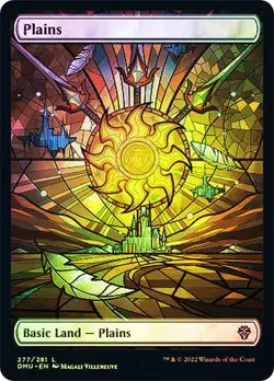 Magic The Gathering MTG PLAINS (277) FOIL FULL ART Dominaria United NM Near Mint - Image 1