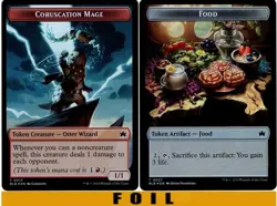 1x - CORUSCATION MAGE \ FOOD (#17/27) Token - FOIL - Bloomburrow - NM MTG - Image 1