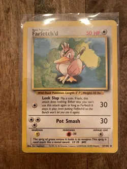 Farfetch’d - Base Set - 27/102 - Uncommon - Pokemon Card - Unlimited NM Vintage - Image 1