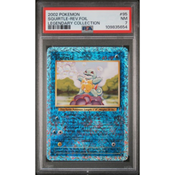 Pokemon 2002 Squirtle 95/110 Reverse Holo Legendary Collection PSA 7 - Image 1