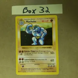 Machoke 34/102 - Shadowless - Base Set - Vintage WOTC Pokemon CARD - NM - Image 1
