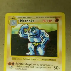 Machoke 34/102 - Shadowless - Base Set - Vintage WOTC Pokemon CARD - NM - Image 2