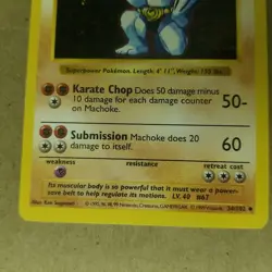 Machoke 34/102 - Shadowless - Base Set - Vintage WOTC Pokemon CARD - NM - Image 3