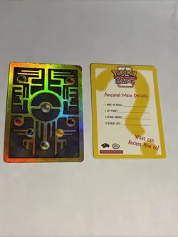 Ancient Mew Promo Pokemon Movie 2000 Holo Foil Rare (With Info Card) NM - Image 2