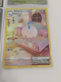 Pokemon Caterpie Illustration Rare/Full Art/Altaria Galarian Gallery Holo Cards - Image 2