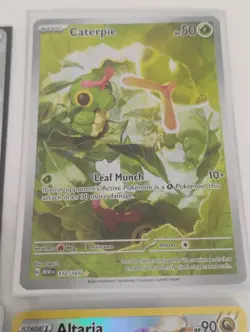 Pokemon Caterpie Illustration Rare/Full Art/Altaria Galarian Gallery Holo Cards - Image 5