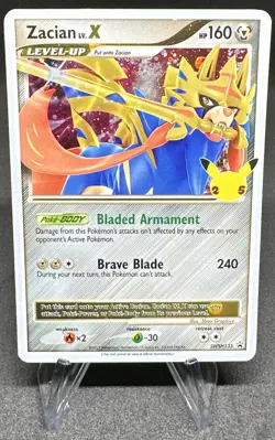 Pokemon TCG Zacian LV. X SWSH Black Star Promos SWSH135 Holo Promo - Image 1