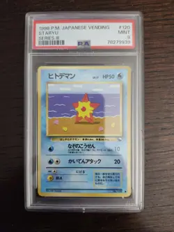 1998 Pokemon Japanese Vending Series 3 Staryu PSA 9 #120 - Image 1
