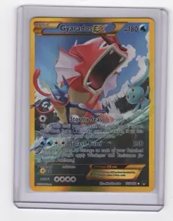 Pokemon Gyarados-EX TCG Breakpoint Holo Card 123/122 Secret Rare - Image 1