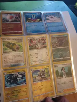 Pokemon Card Lot With Binder Many Foils - Image 1