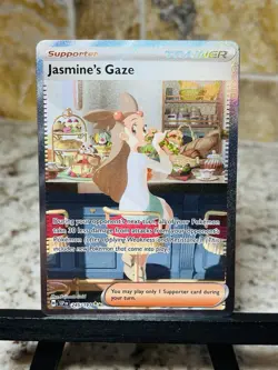 Pokemon TCG ~ Jasmine’s Gaze Full Art Holo Trainer ~ Surging Sparks #245/191 - Image 1