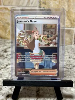 Pokemon TCG ~ Jasmine’s Gaze Full Art Holo Trainer ~ Surging Sparks #245/191 - Image 3