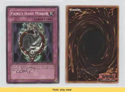 Fiend's Hand Mirror 1st Ed. YuGiOh Invasion of Chaos #IOC-102 2004 READ 3y7 - Image 3