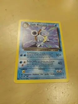 POKEMON CARD DARK BLASTOISE TEAM ROCKET SET BLACK STAR RARE - Image 1