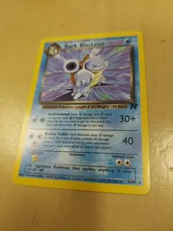 POKEMON CARD DARK BLASTOISE TEAM ROCKET SET BLACK STAR RARE - Image 2